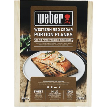 Weber Rökplanka Cederträ Portionsstorlek, 4 styck