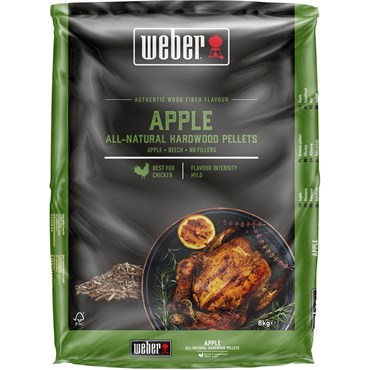 Weber Träpellets - Äpple 8kg Nyhet
