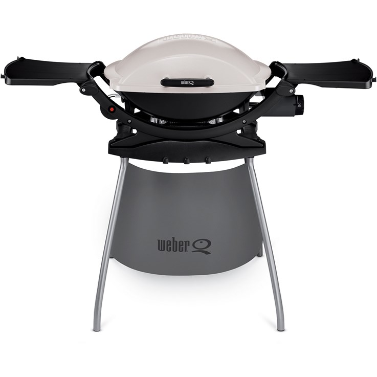 Weber Q 200 Och Stativ Gasolgrill Svart