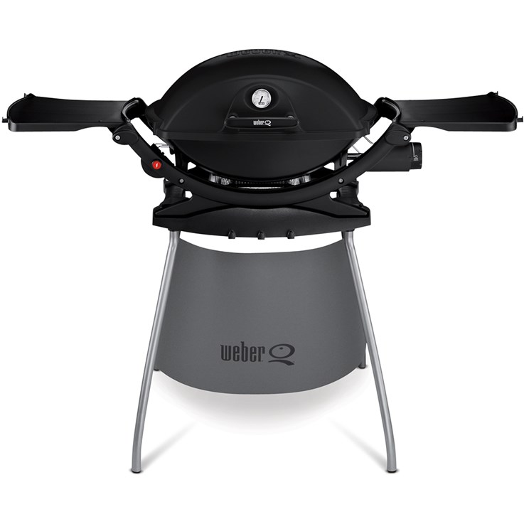 Weber Q 220 Med Stativ Gasolgrill Svart