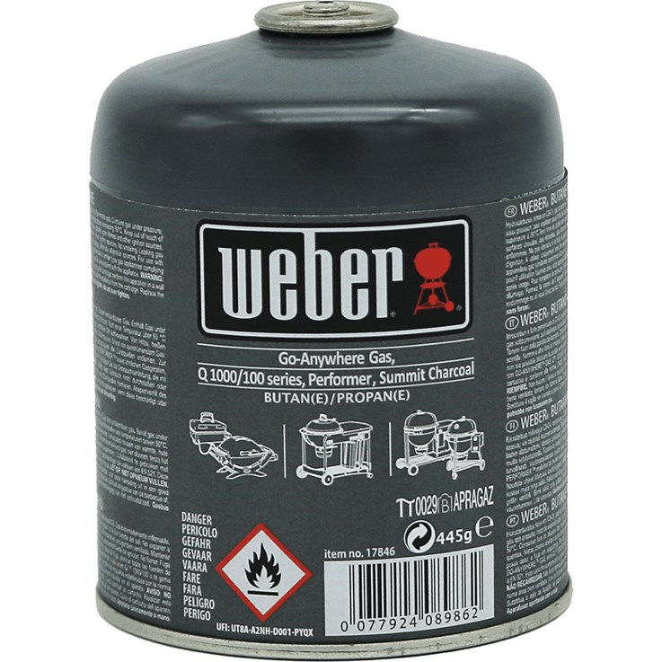 Weber Portabel Gasolflaska 445 g